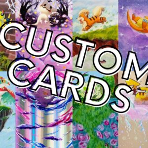 CUSTOM COMMISSION Hand-Painted Pokemon Cards, Altered Pokemon Cards, Pokemon Art, Custom Card, Custom Gift